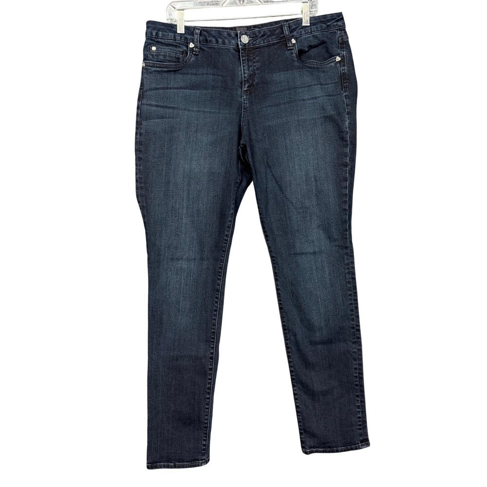 Kut from the Kloth Sienna‎ Skinny Jeans Womens 14 Blue Dark Wash Denim KP488MX9R